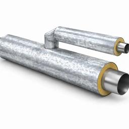 Тройник параллельный ППУ-ОЦ d 76х38 Тип 1 из черной трубы